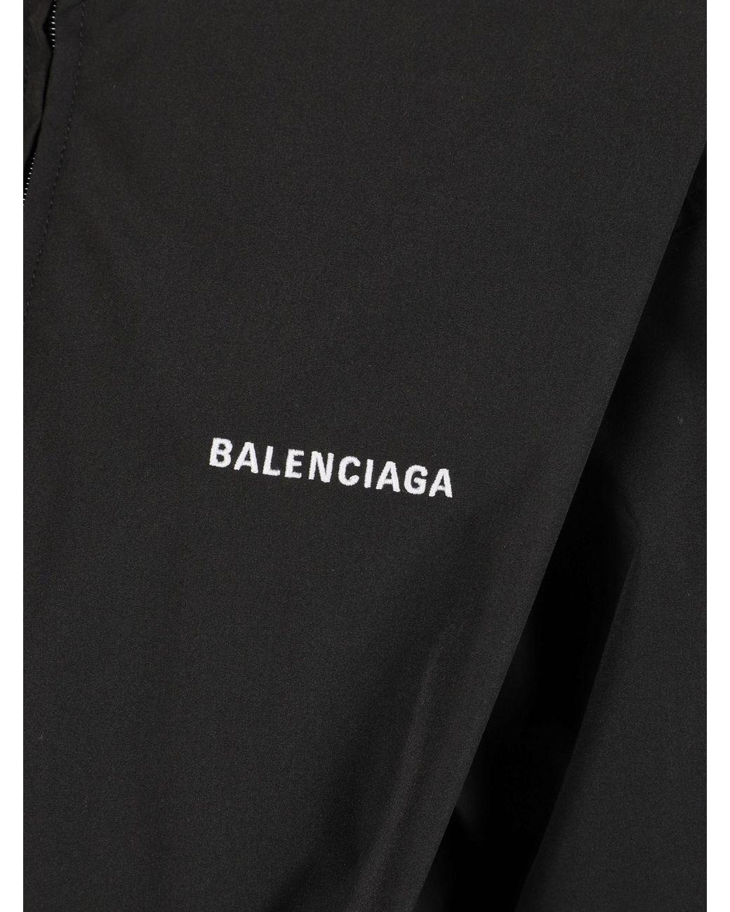 Balenciaga Black High-Neck Track Jacket
