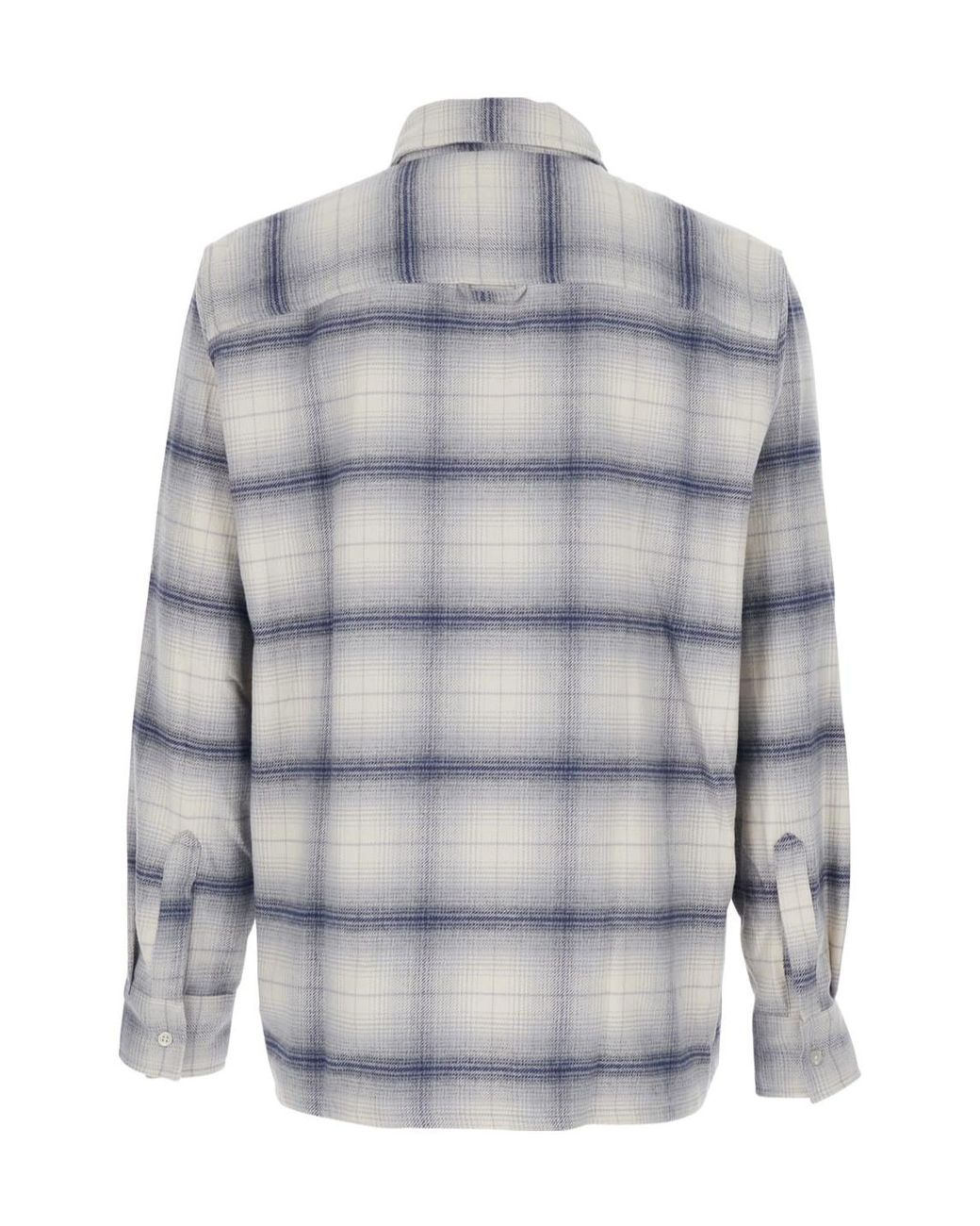 Won Hundred Gray Check Shirt for men