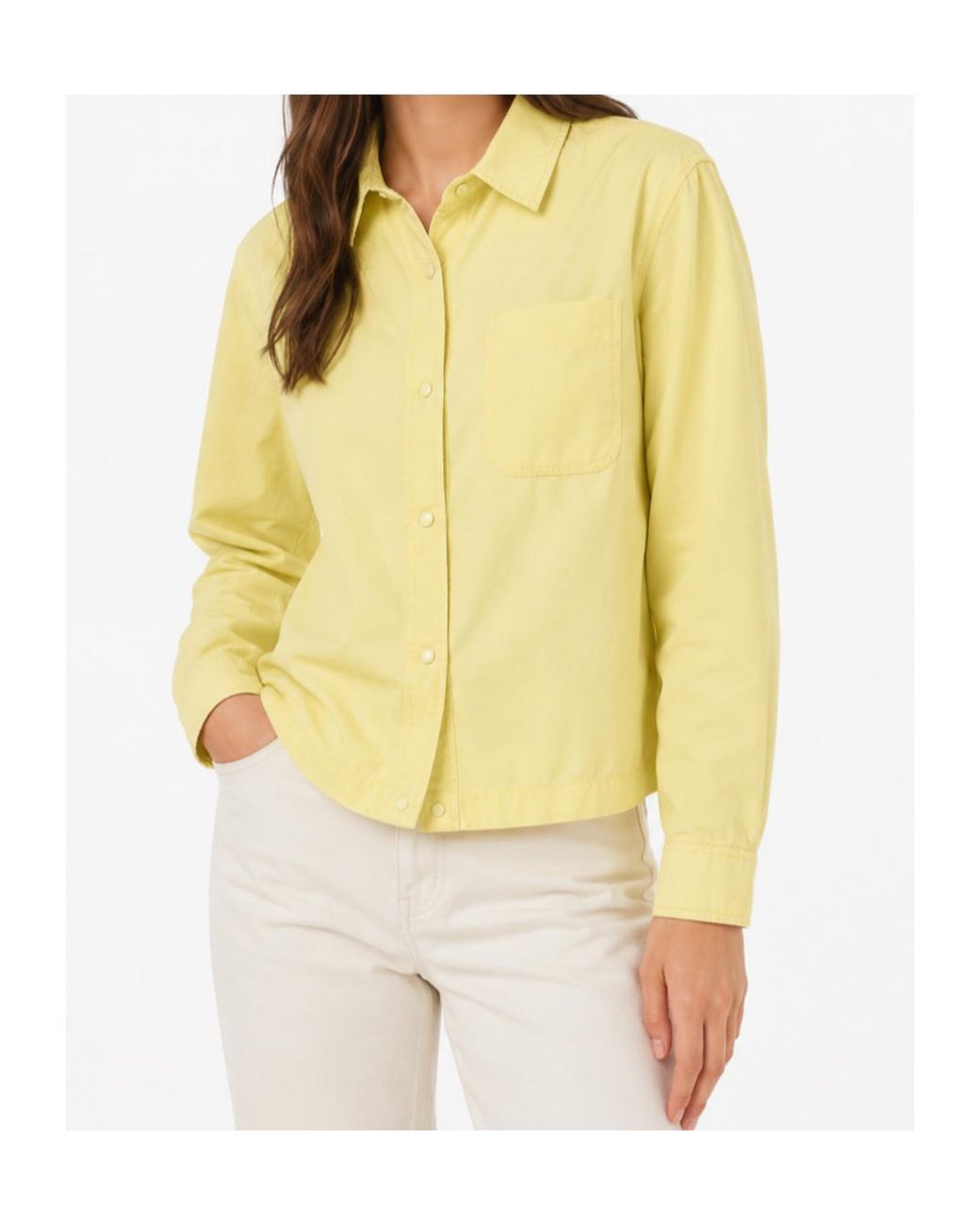 Aspesi Yellow Chest-Pocket Snap-Button Jacket