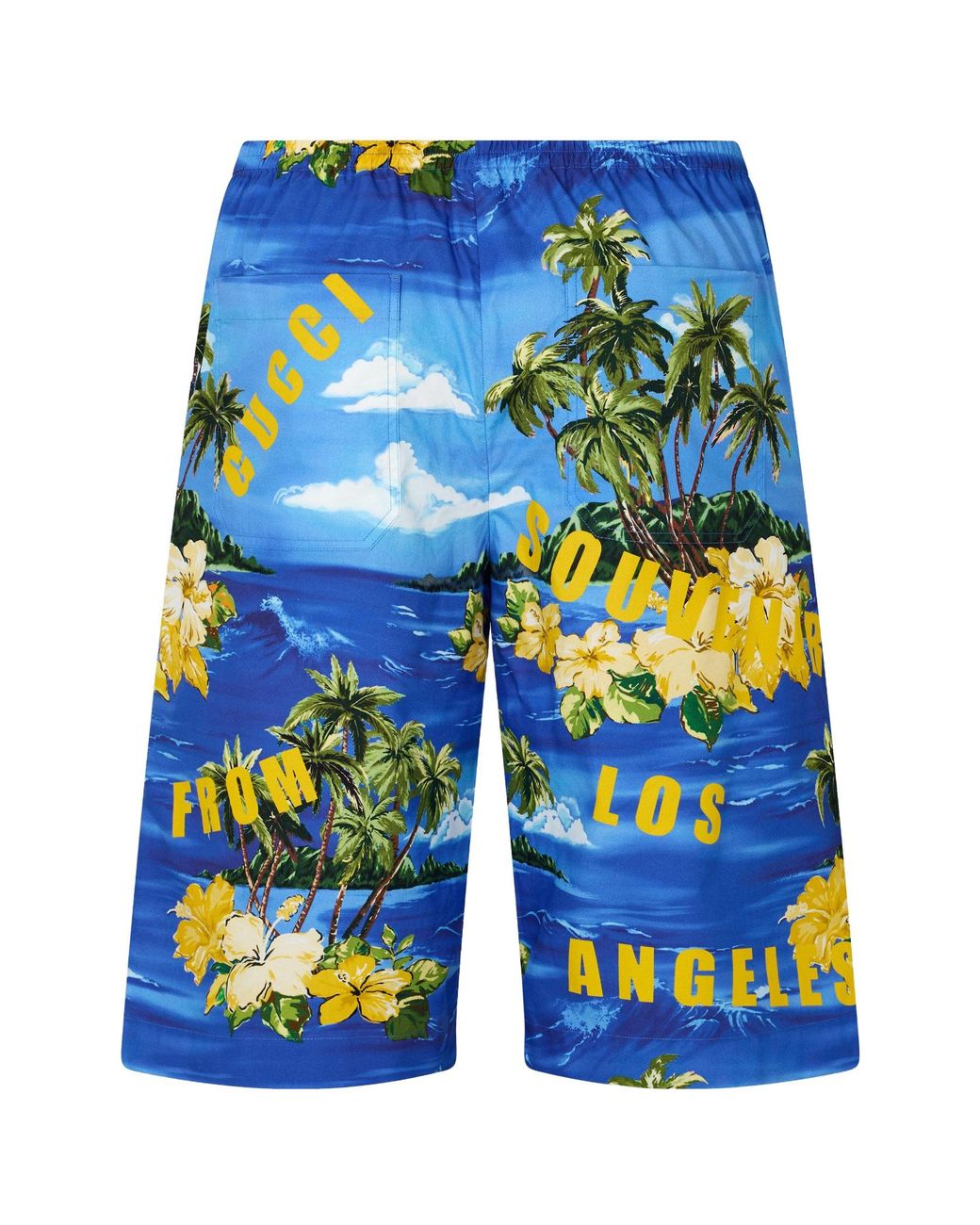 Gucci Blue Printed Shorts for men