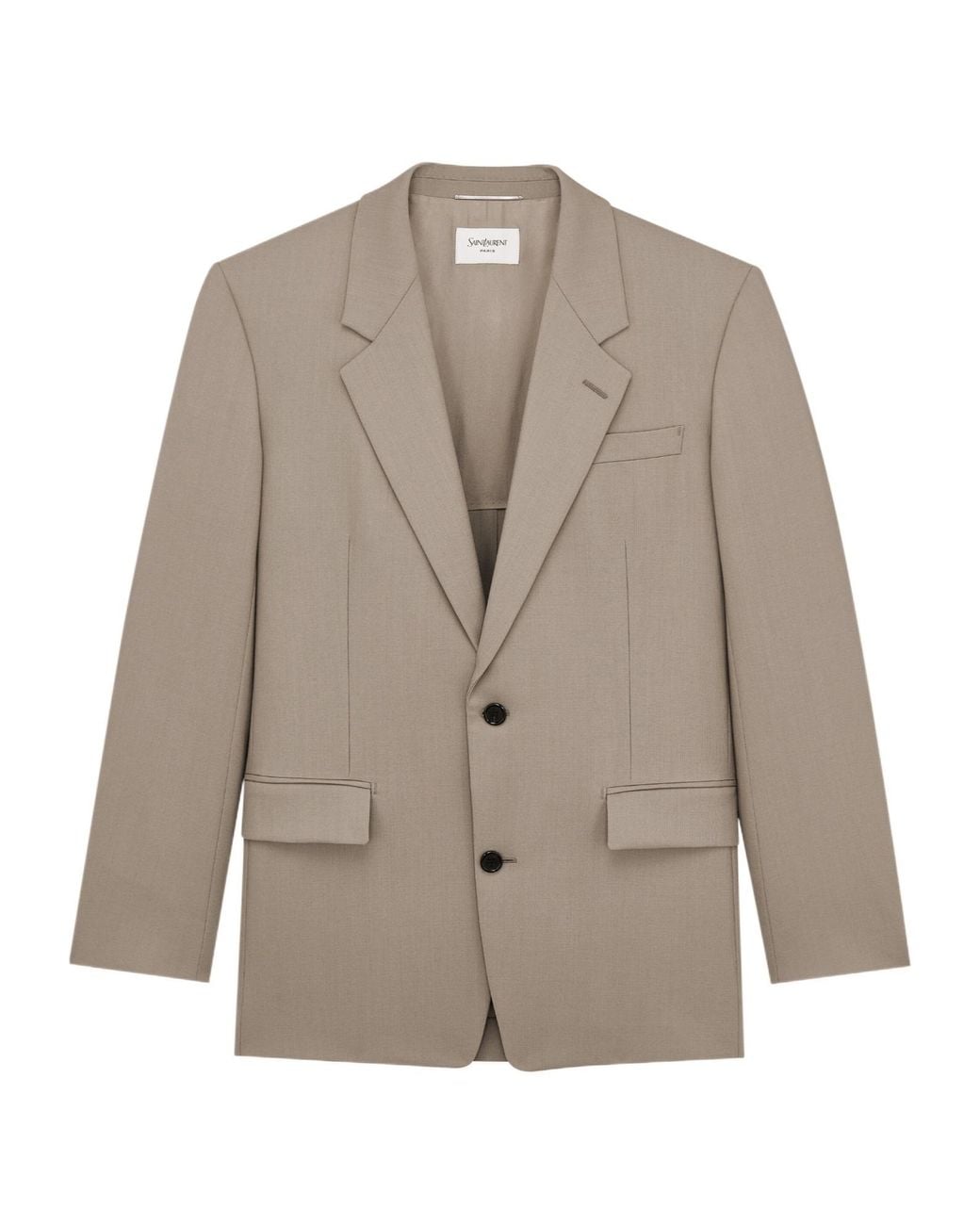 Saint Laurent Brown Single-Breasted Jacket for men