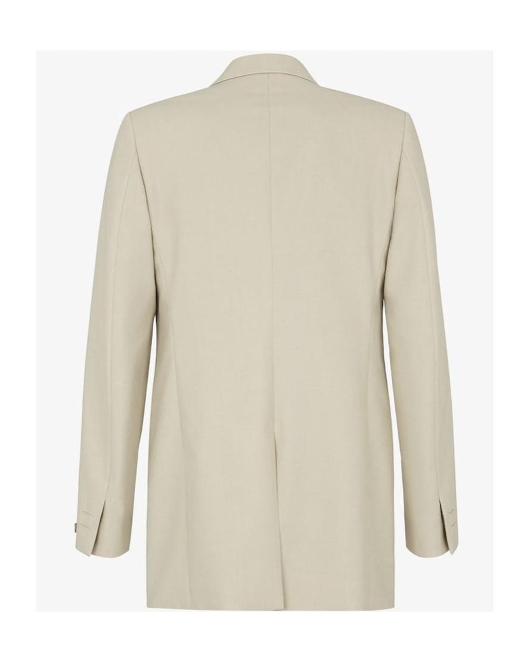 Fendi Natural Single Breasted Tailored Blazer for men