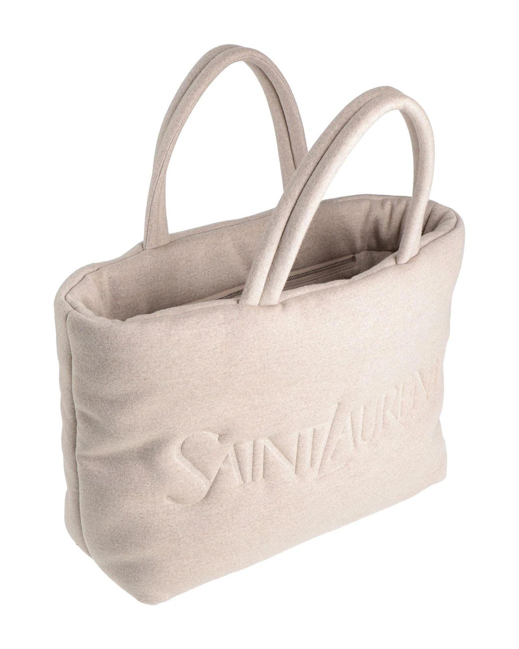 Saint Laurent Natural Large Minimalist Tote Bag