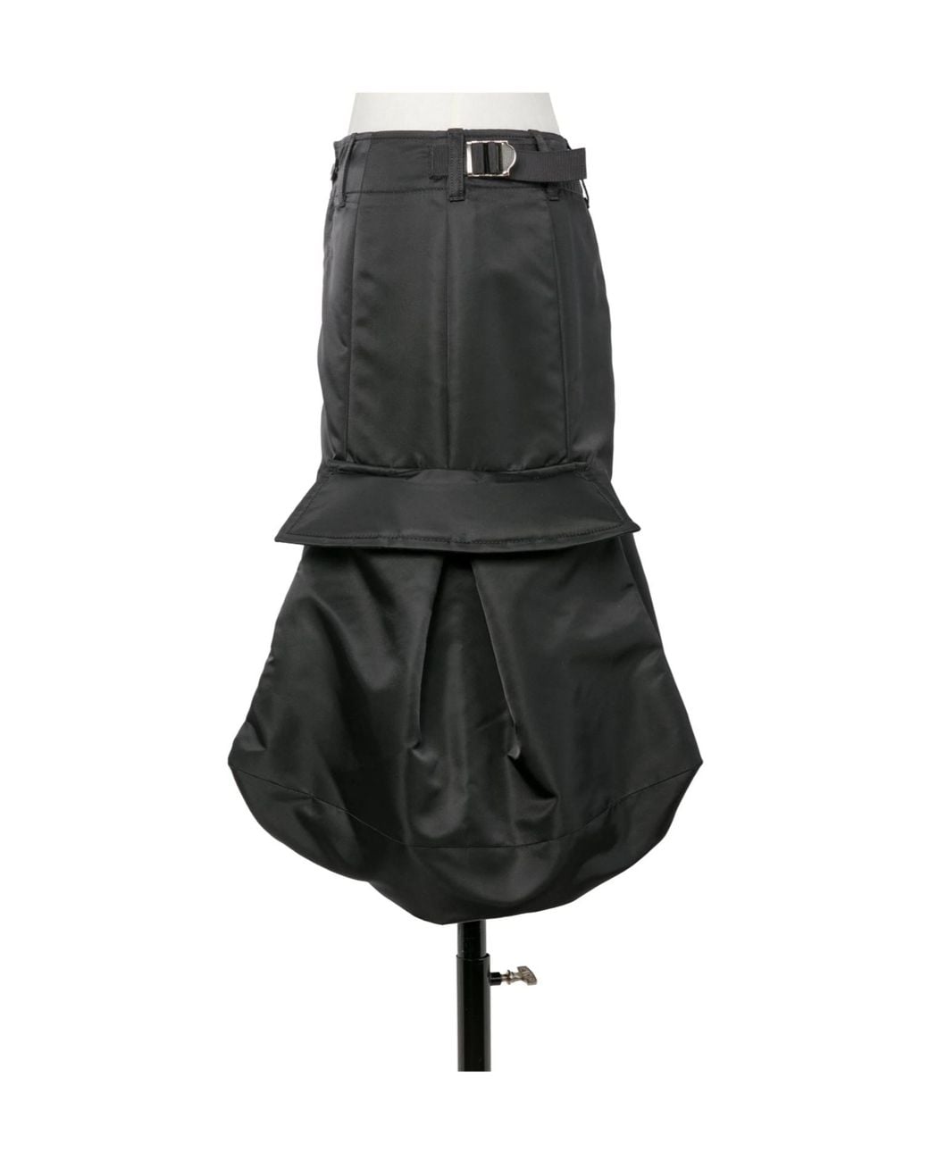 Sacai Gray Cargo-Pocket Straight Skirt