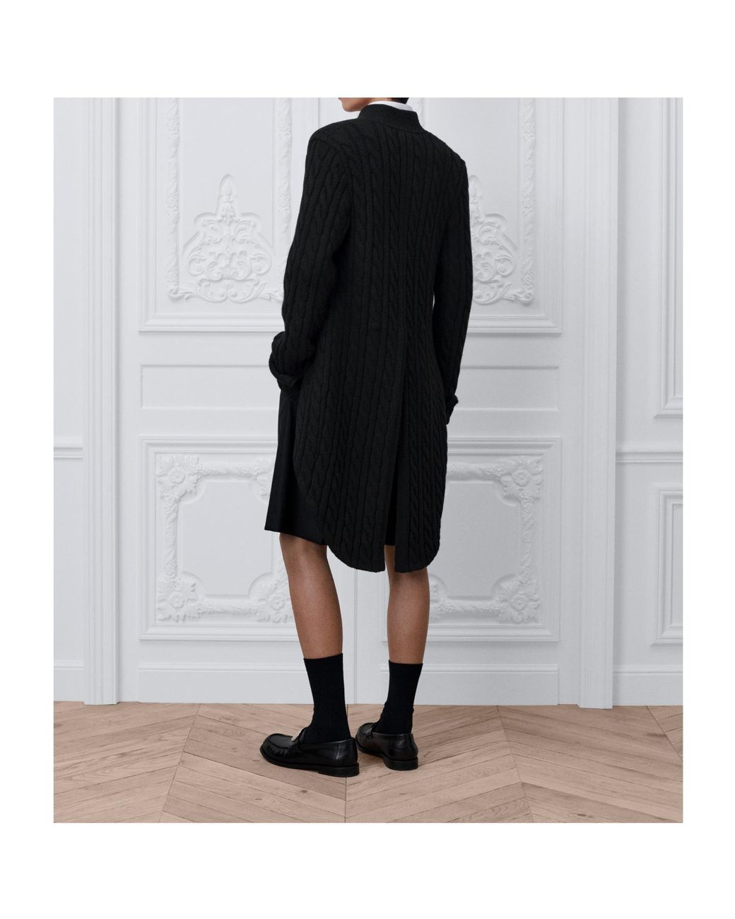 Dior Black Cable Knit Cardigan for men