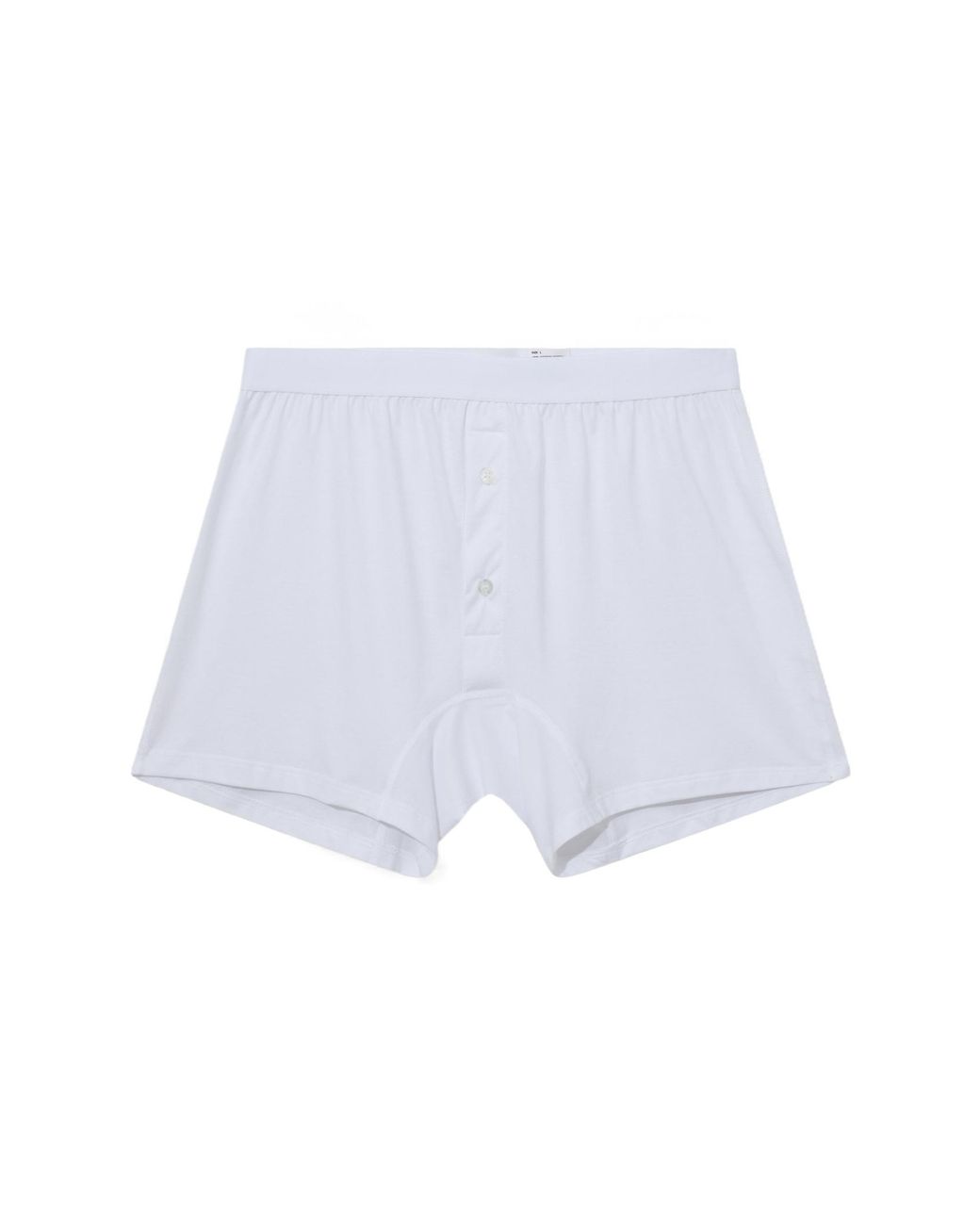 Comme des Garçons White Wide-Leg Boxer Shorts for men