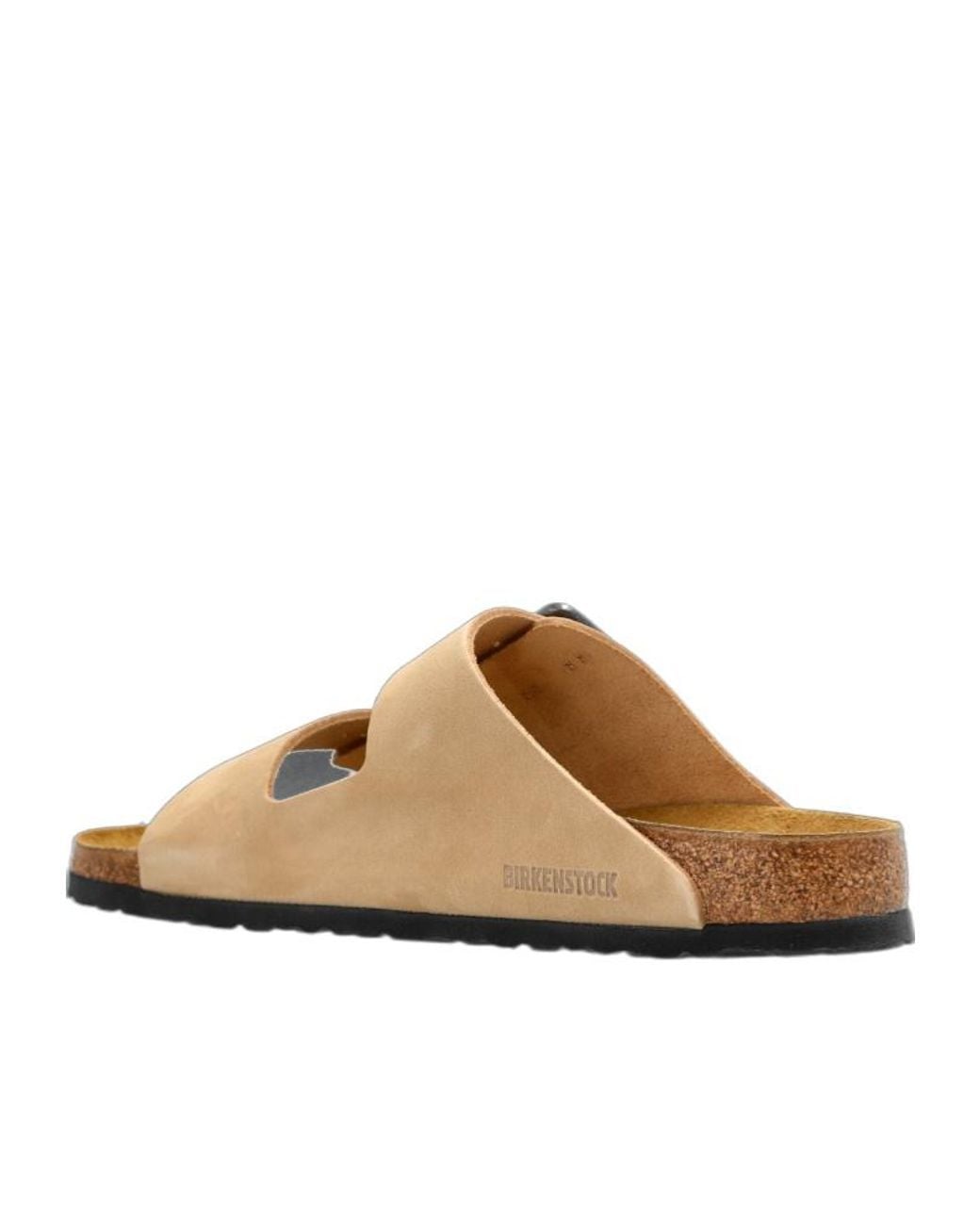 Birkenstock Brown Arizona Buckle Slides for men