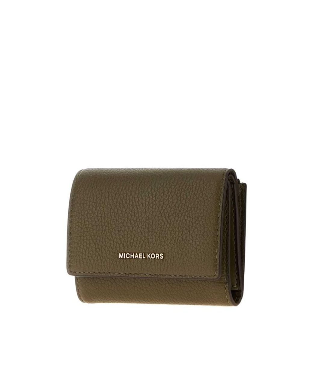 MICHAEL Michael Kors Green Bryant Trifold Wallet