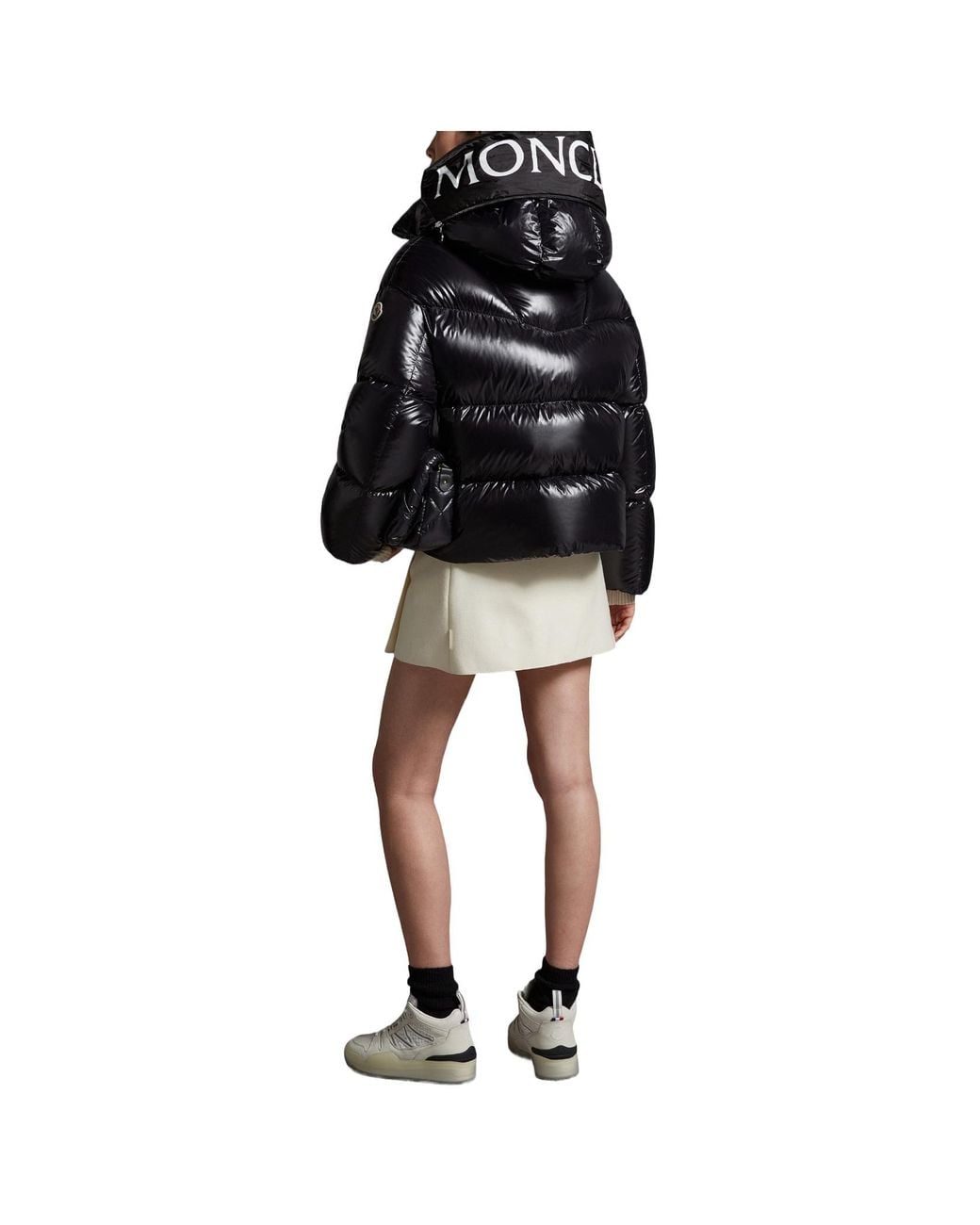 Moncler Black Huppe Padded Hooded Jacket