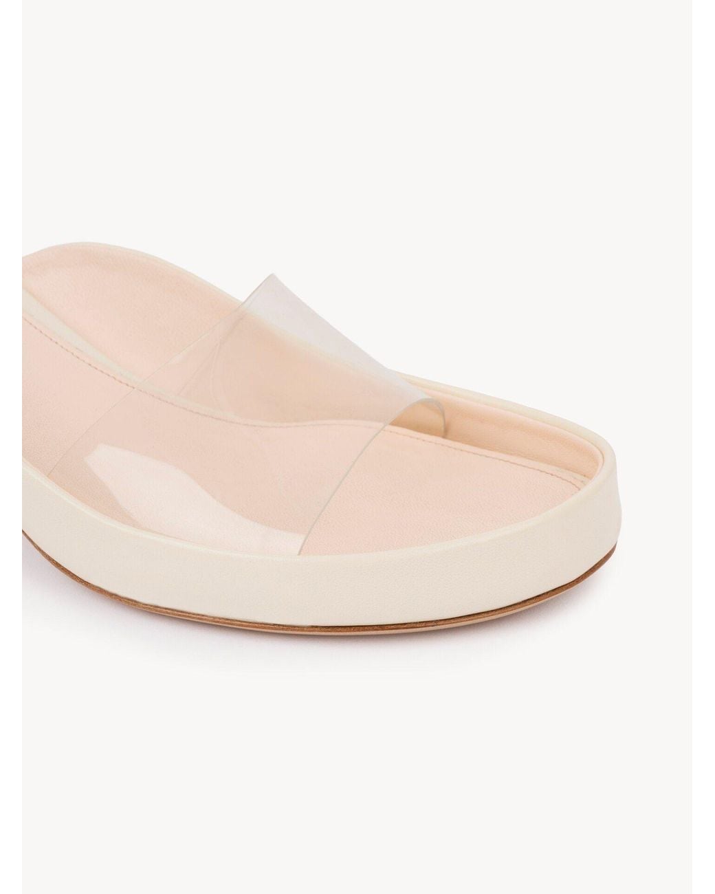 Chloé Natural Chloé Junie Heeled Mules