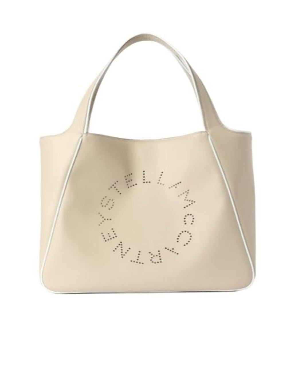 Stella McCartney Natural Off Logo Large Tote