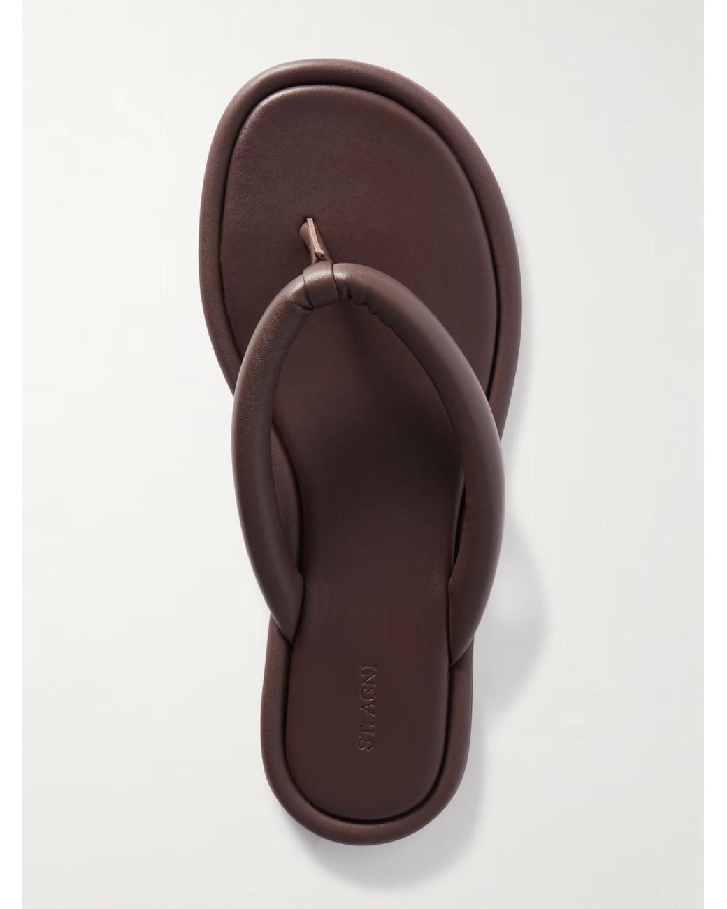 St. Agni White Sumi Flip-Flops