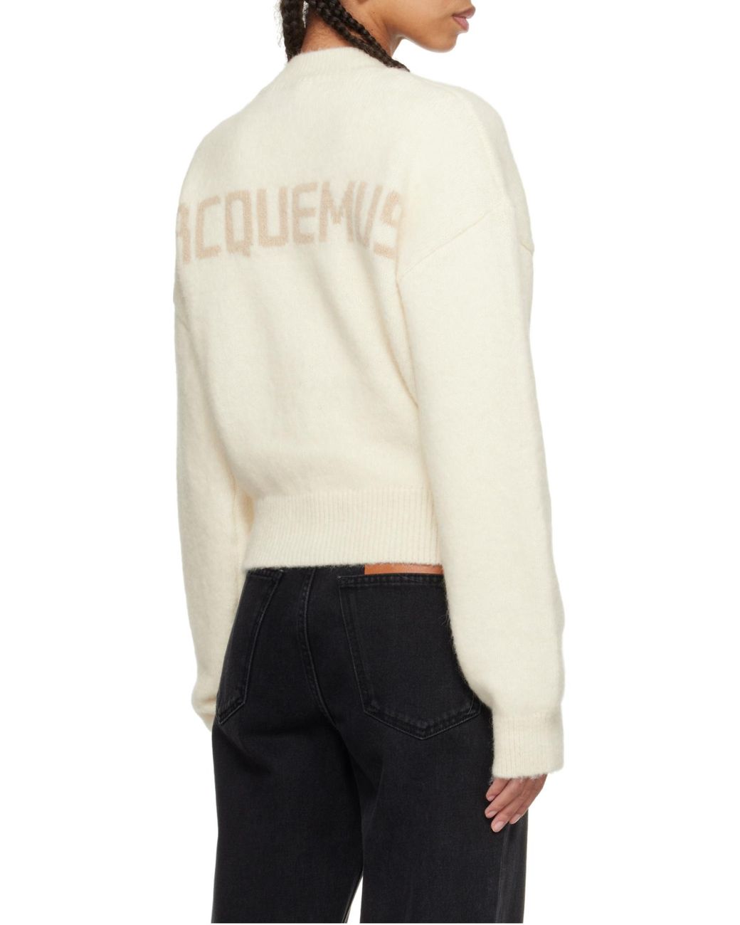Jacquemus White La Maille Sweater