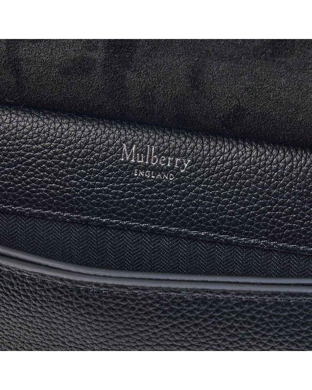 Mulberry Black Small Anthony Leather Messenger Bag for men