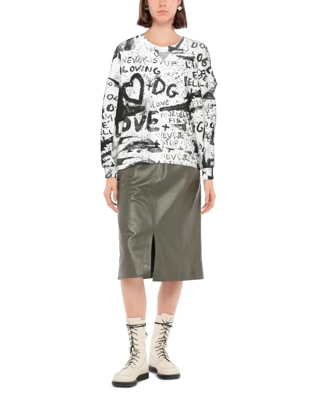 Dolce & Gabbana White Soft Sweatshirt