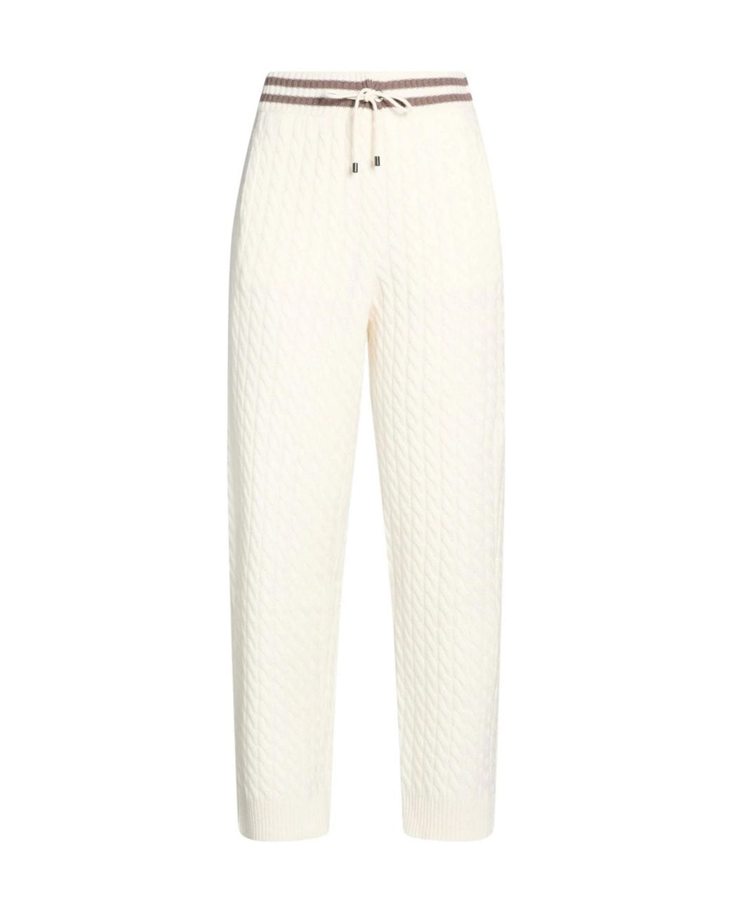 Brunello Cucinelli White Slim-Fit Cashmere Pants