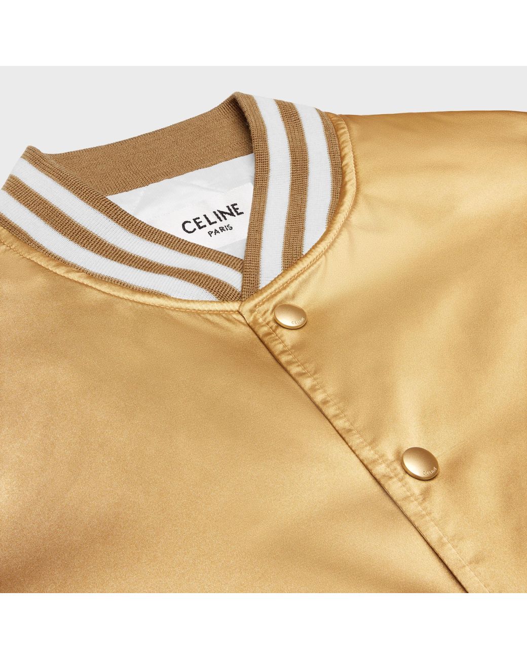 Céline Natural Embroidered Tiger Teddy Jacket for men