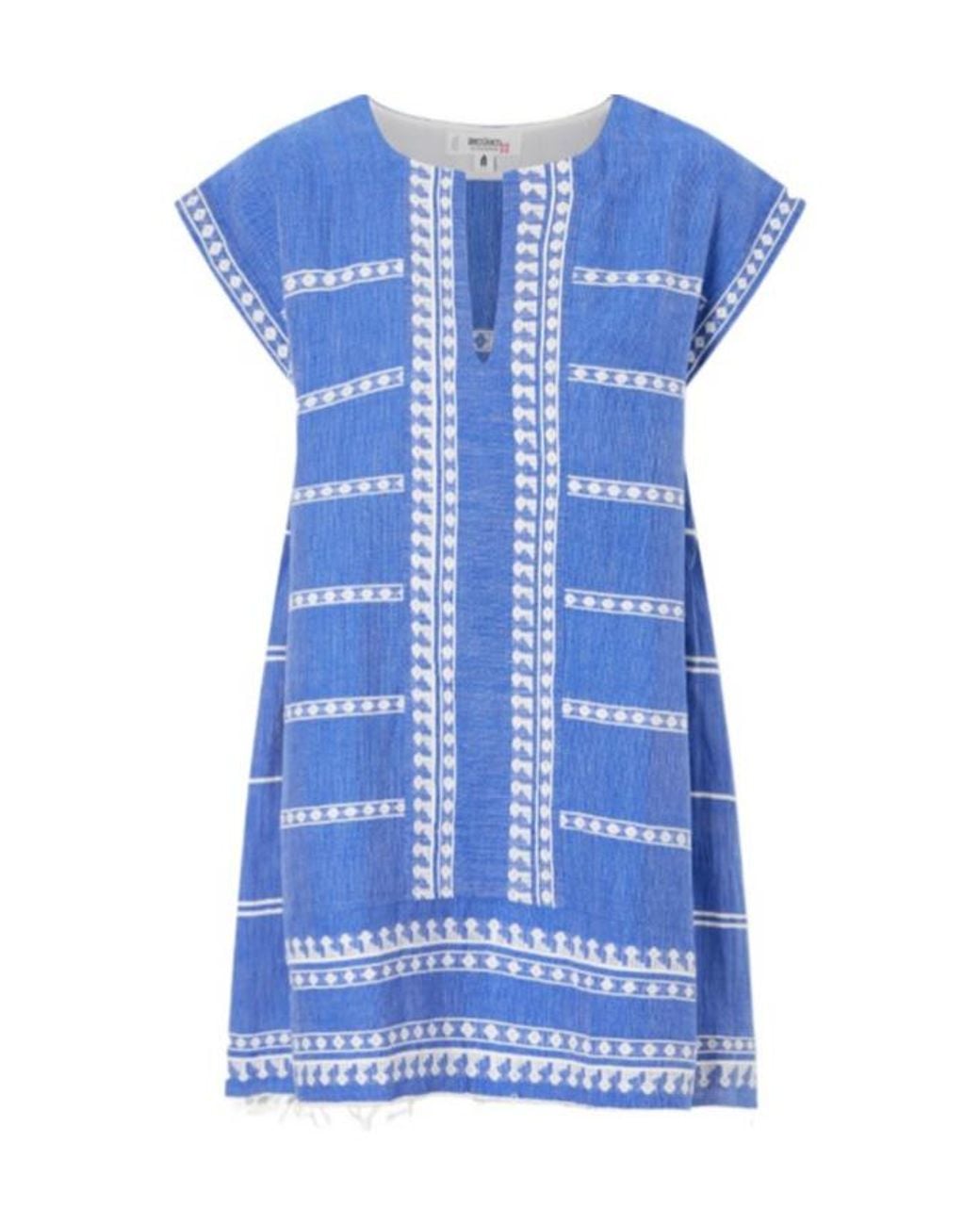 Lemlem Blue Cotton-Gauze Coverup