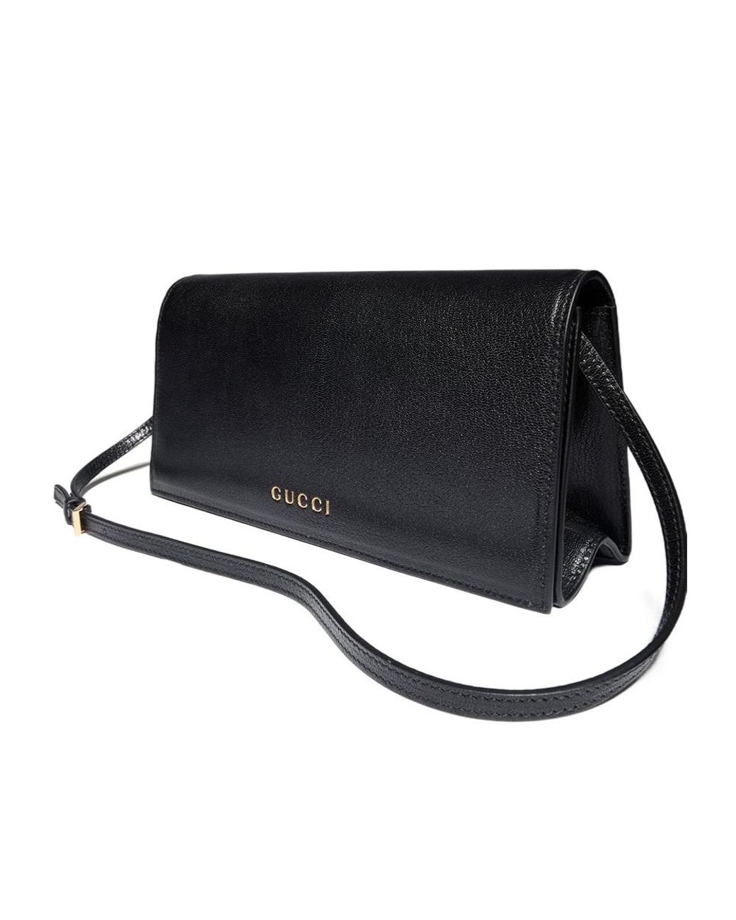 Gucci Black Mini Bag With Lettering