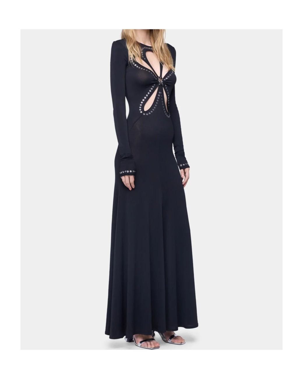 Rabanne Black Rabanne Second-Skin Long Dress