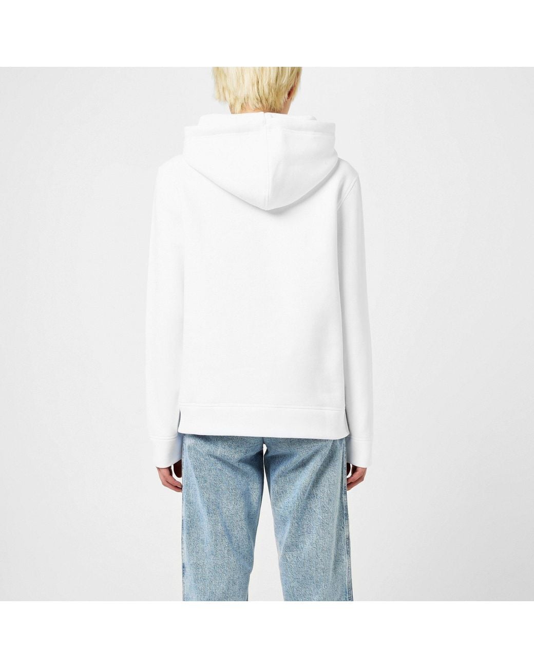 Tommy Hilfiger White Drawstring Hoodie