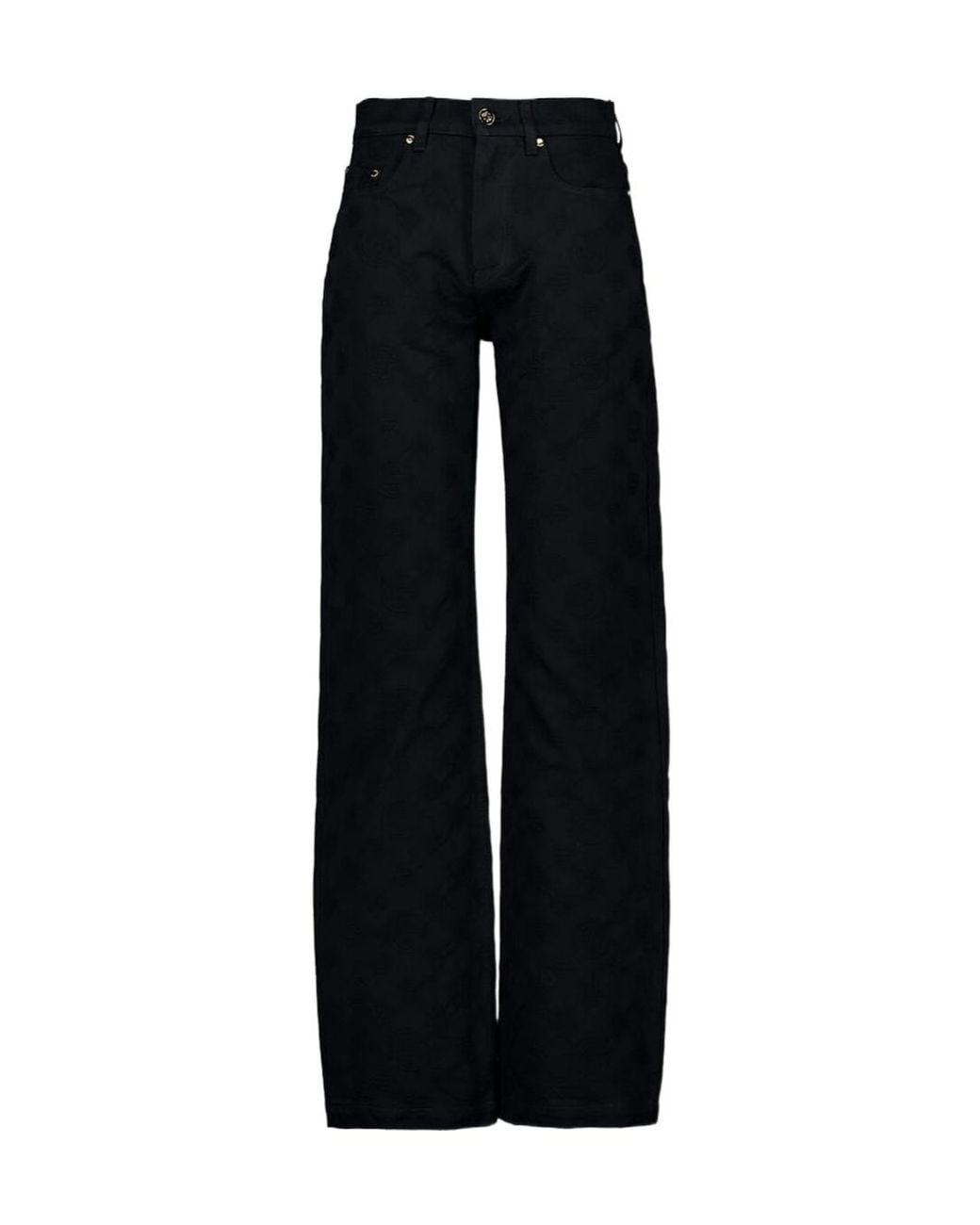 Casablanca Black Monogram-Print Jeans