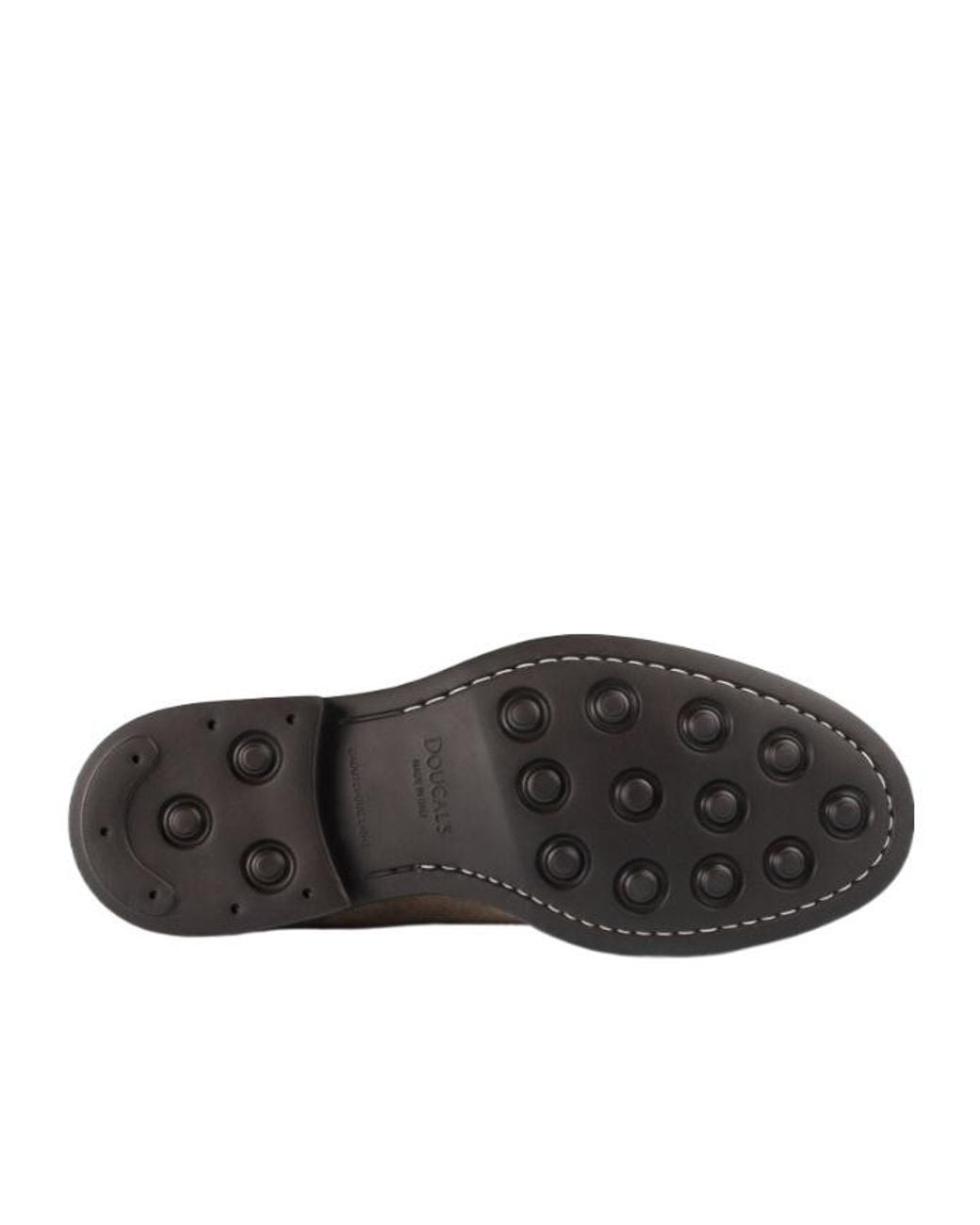 Doucal's Brown Swallowtail Derby Shoes for men