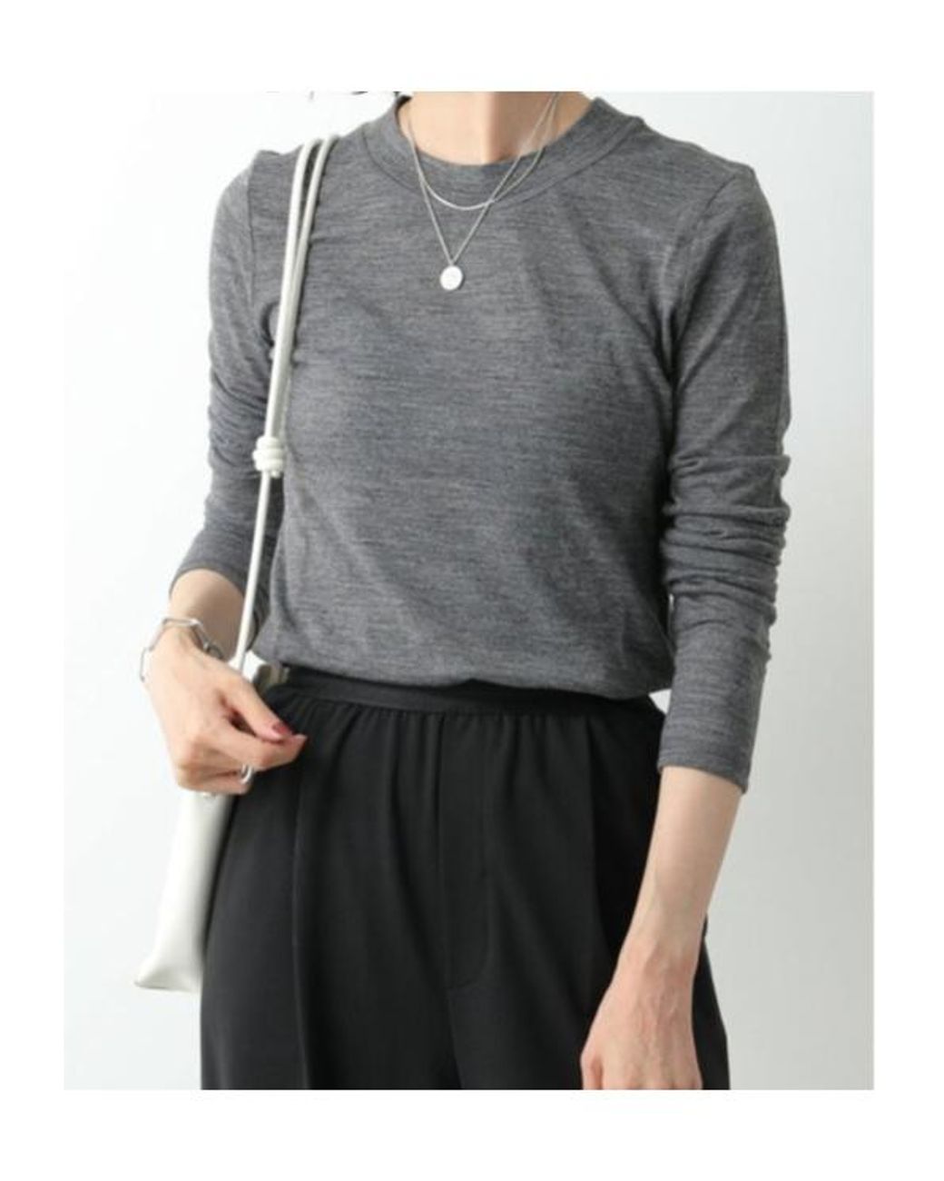 Jil Sander Gray Logo-Printed Crewneck T-Shirt