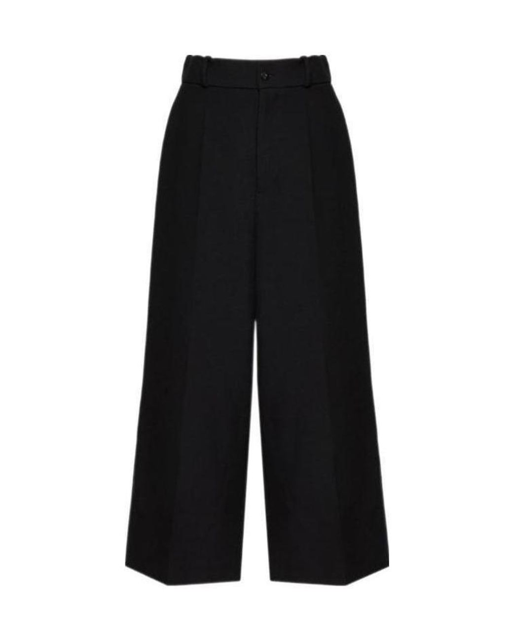 Valentino Black Straight-Leg Wool Trousers