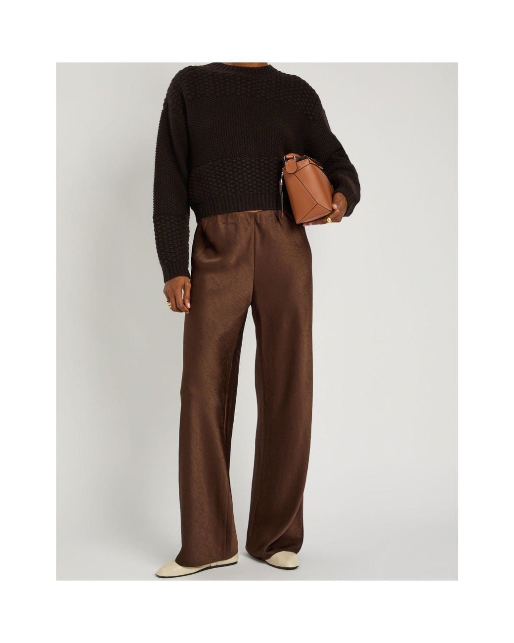 Lisa Yang Black Ribbed Crew Neck Sweater