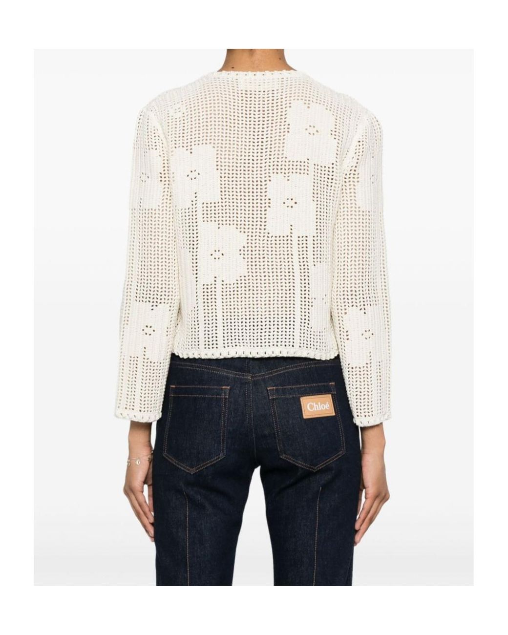 Céline White Cardigan Jacket