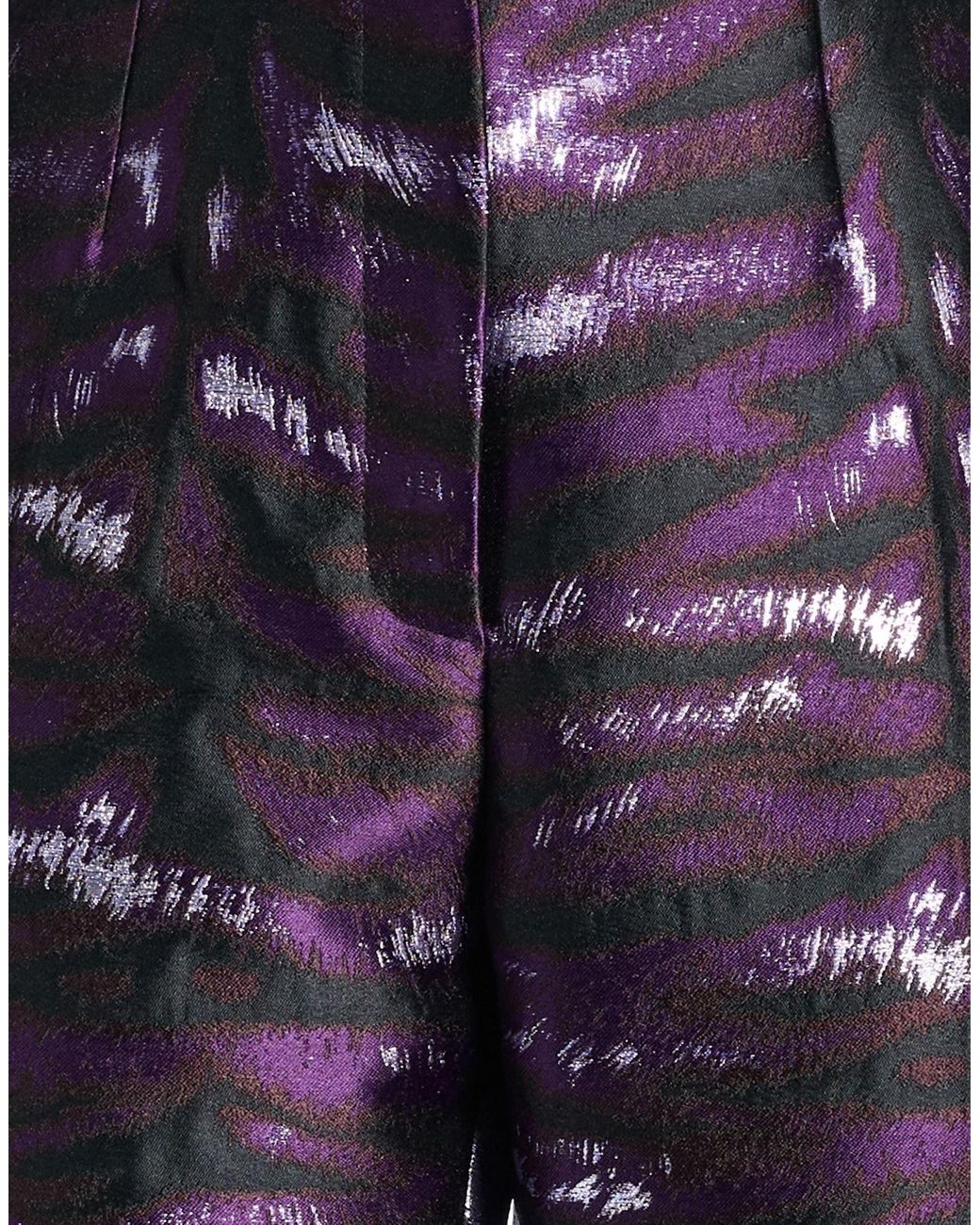 Dolce & Gabbana Blue Color Blocked Flared Trousers