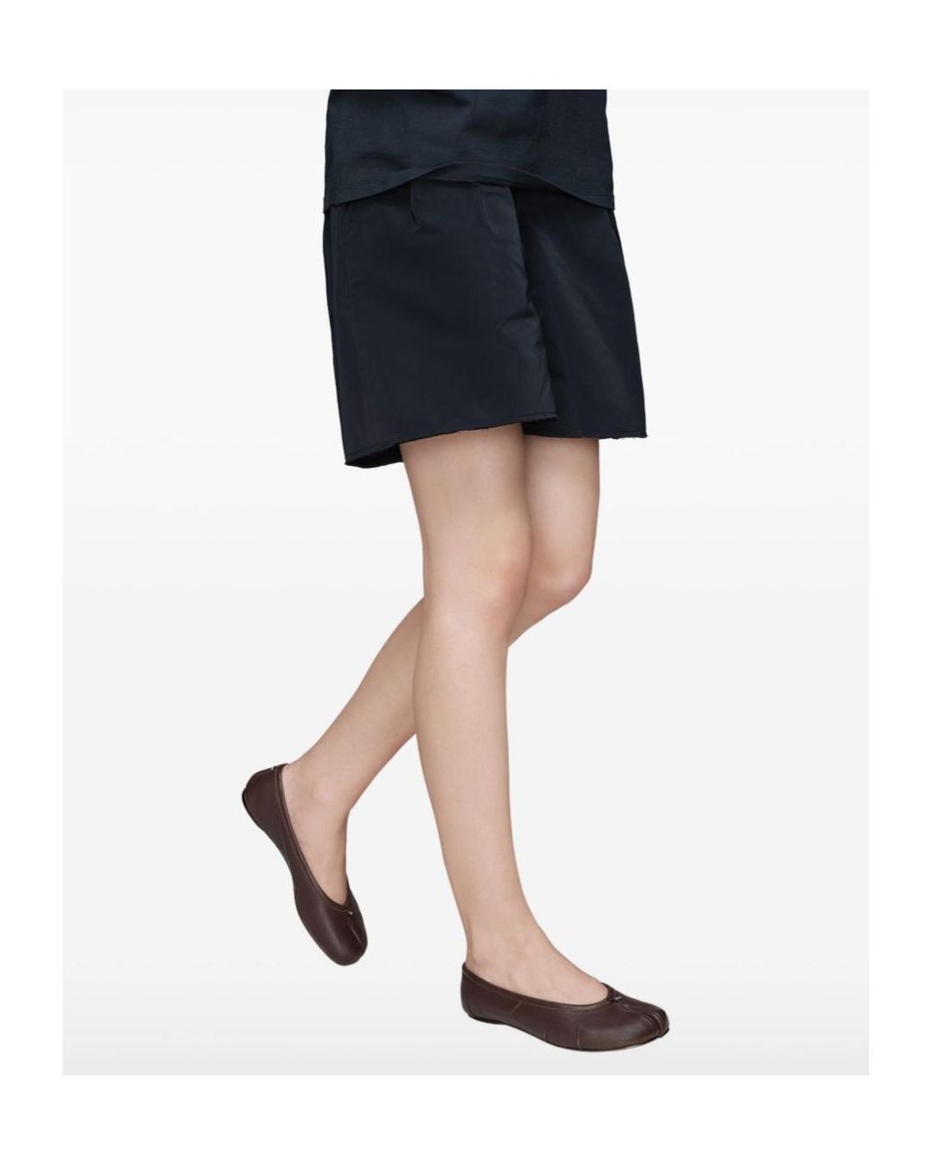 Maison Margiela Brown Tabi Ballet Flats