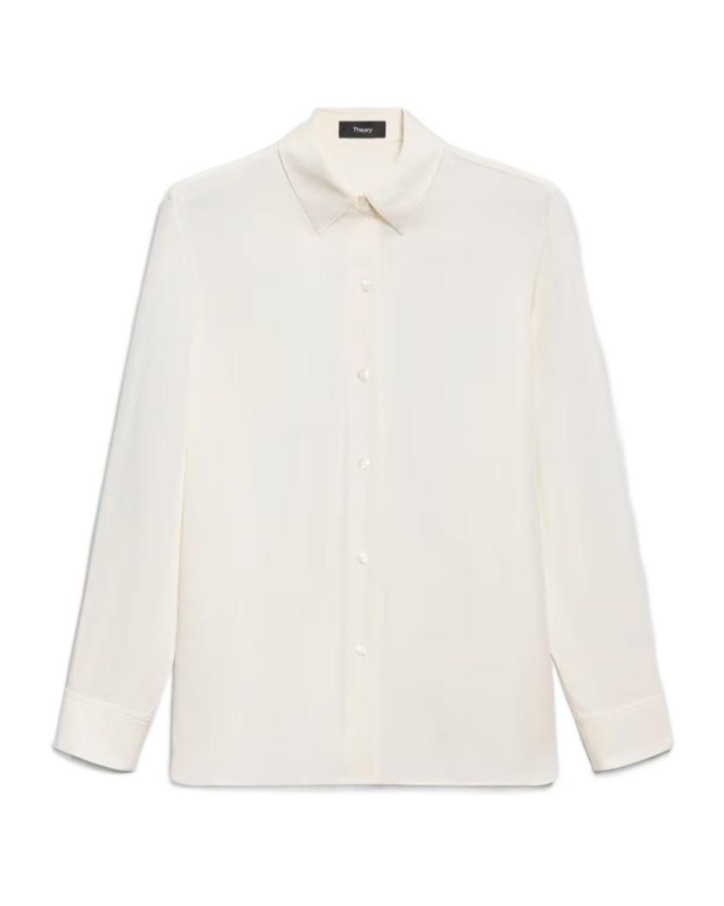 Theory White Long-Sleeved Shirt