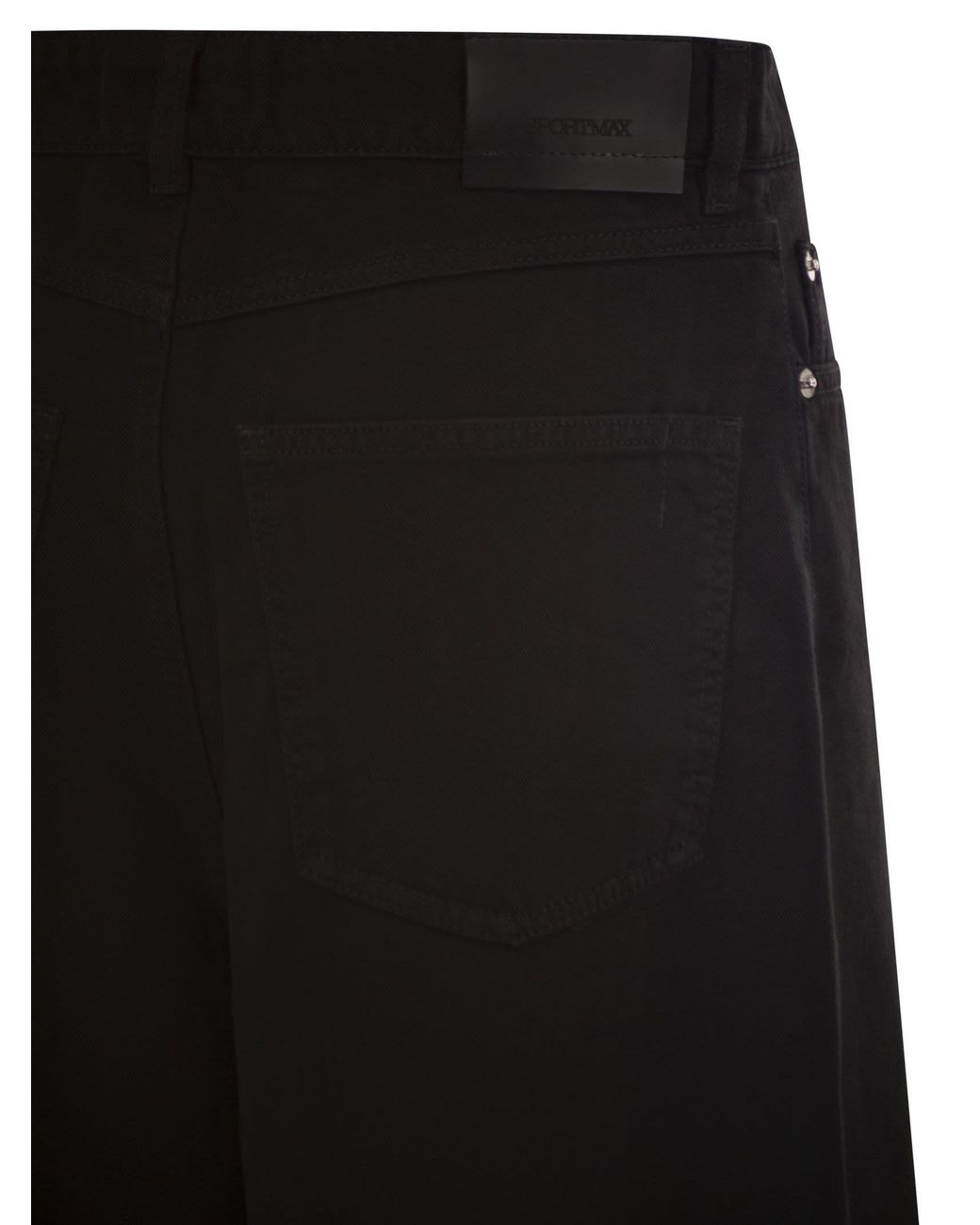 Sportmax Black Spdsiamese Wide Leg Jeans