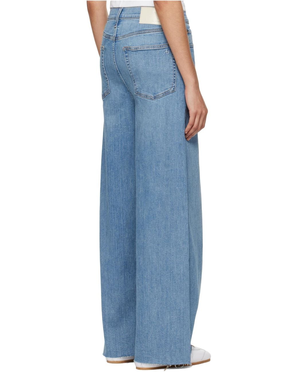 Rag & Bone Blue Logo-Patch Jeans