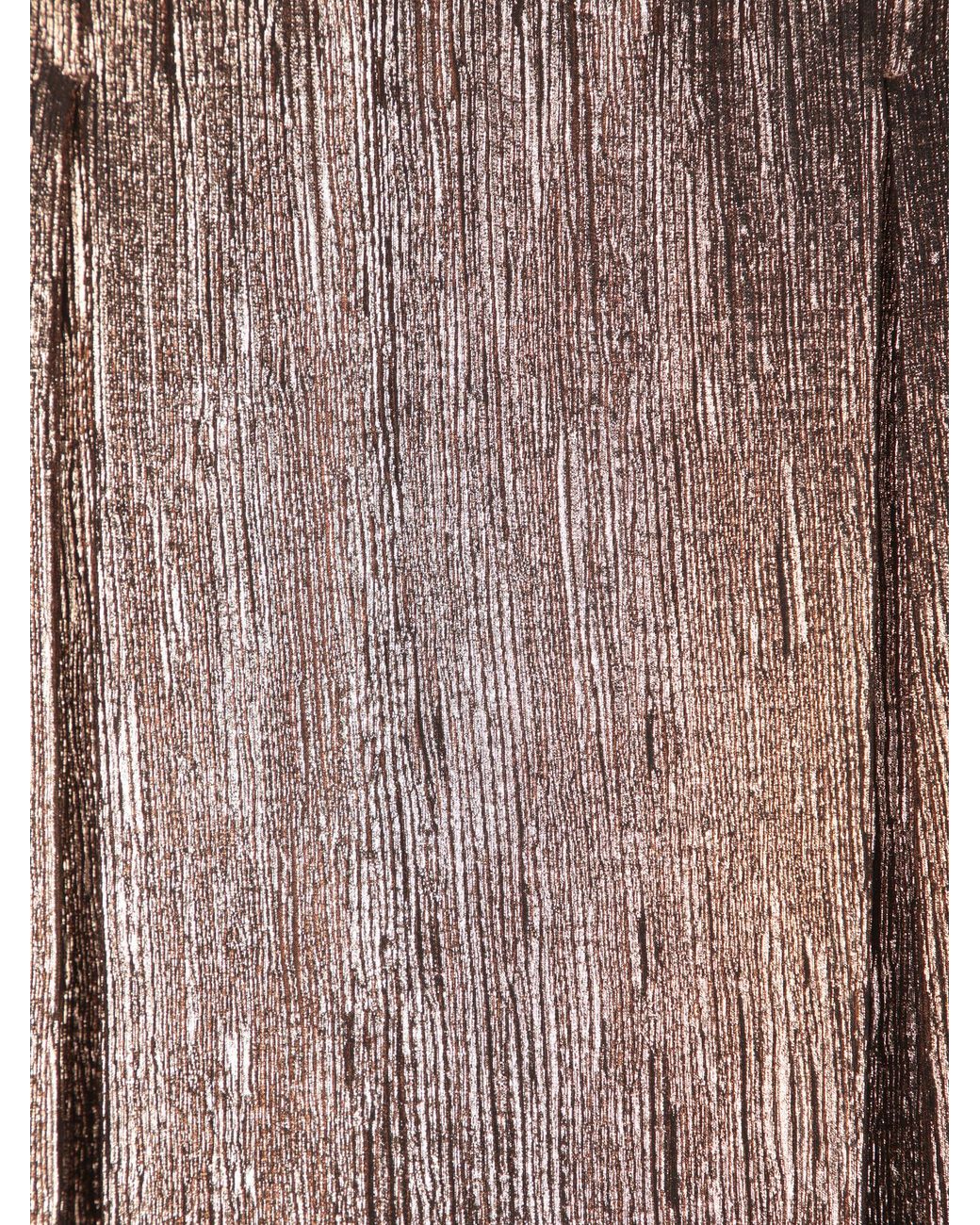 Forte_forte Brown Tiered Lamé Skirt