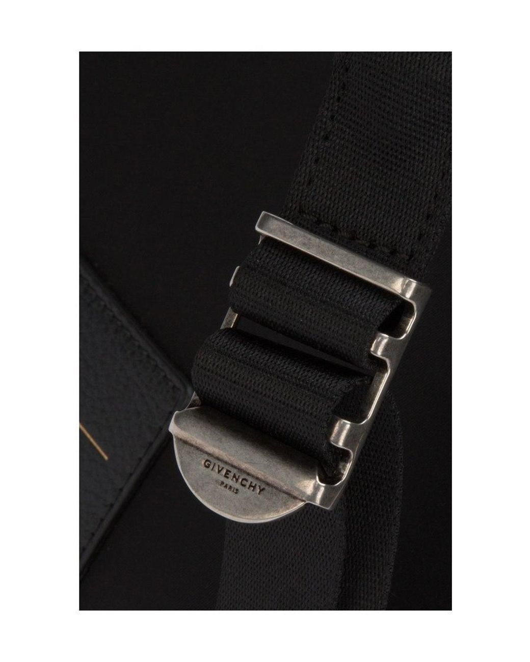 Givenchy Black Logo Stripe Backpack for men