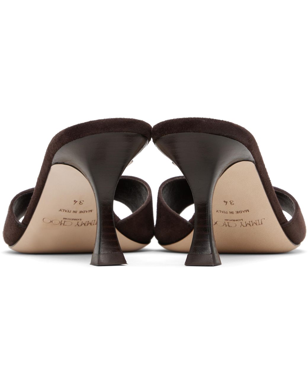 Jimmy Choo Brown Skye 70 High-Heeled Sandals