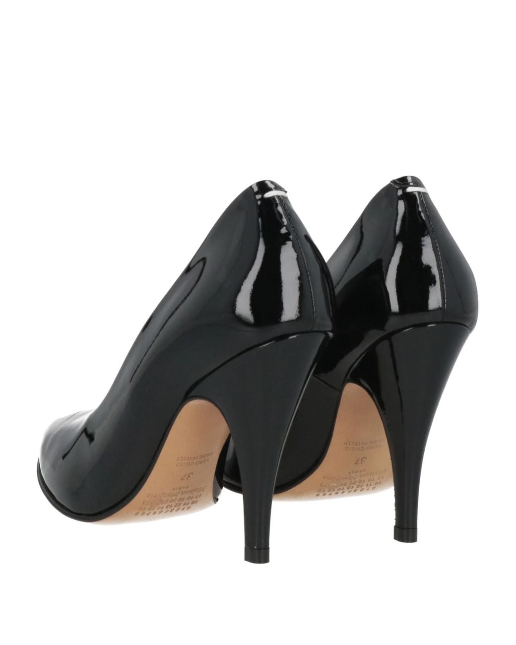 Maison Margiela Black Patent Leather High Heels