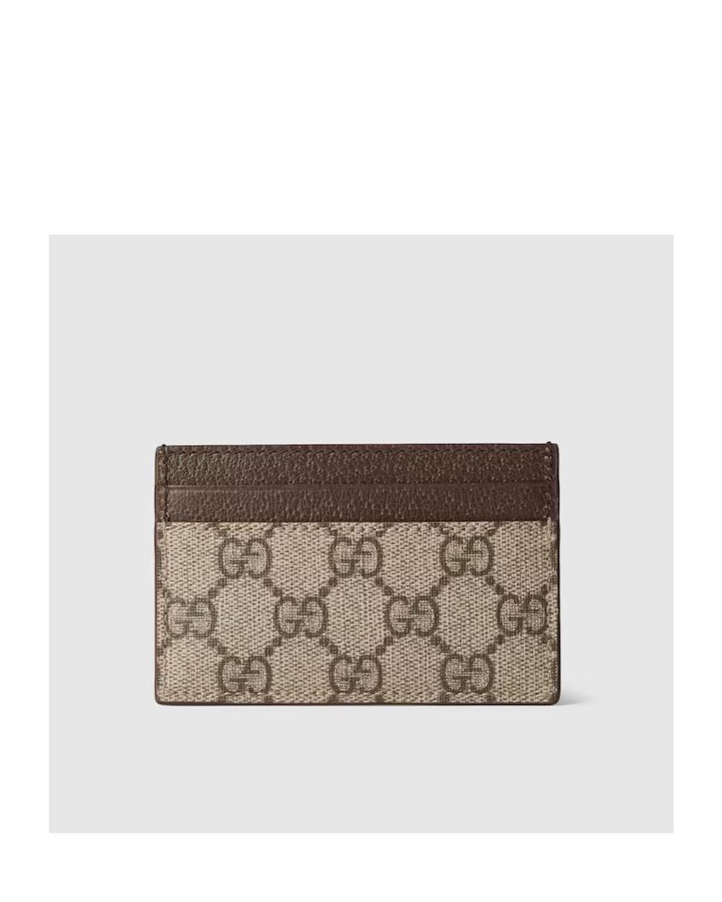 Gucci Multicolor Gg Monogram Card Holder Wallet for men