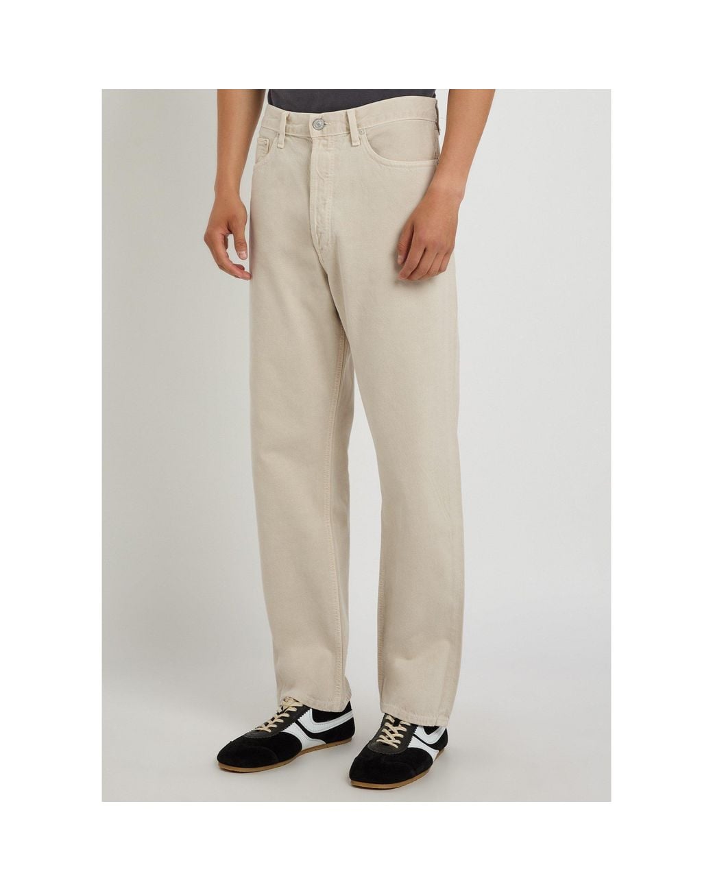 Agolde Natural Mid-Rise Straight-Leg Trousers for men
