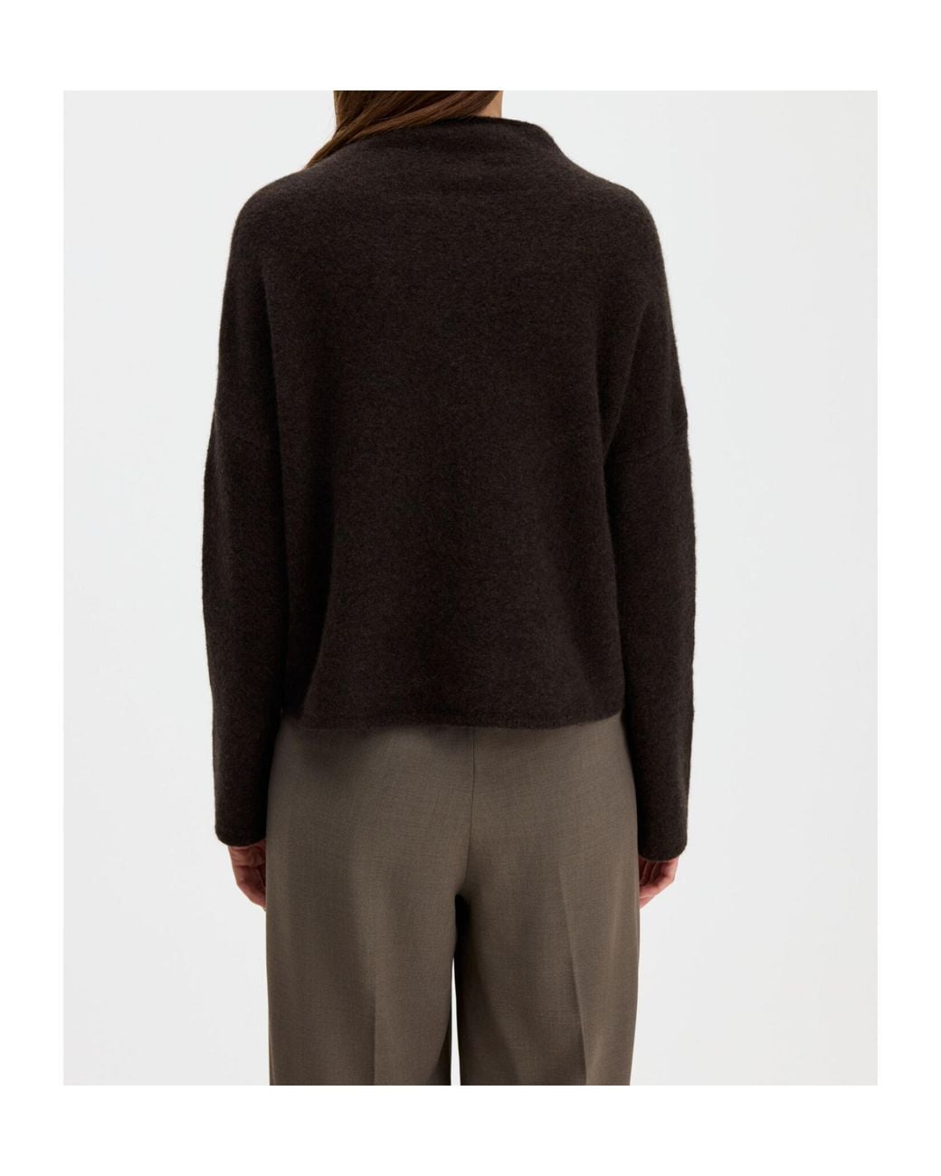 Filippa K Black Mika High Neck Sweater