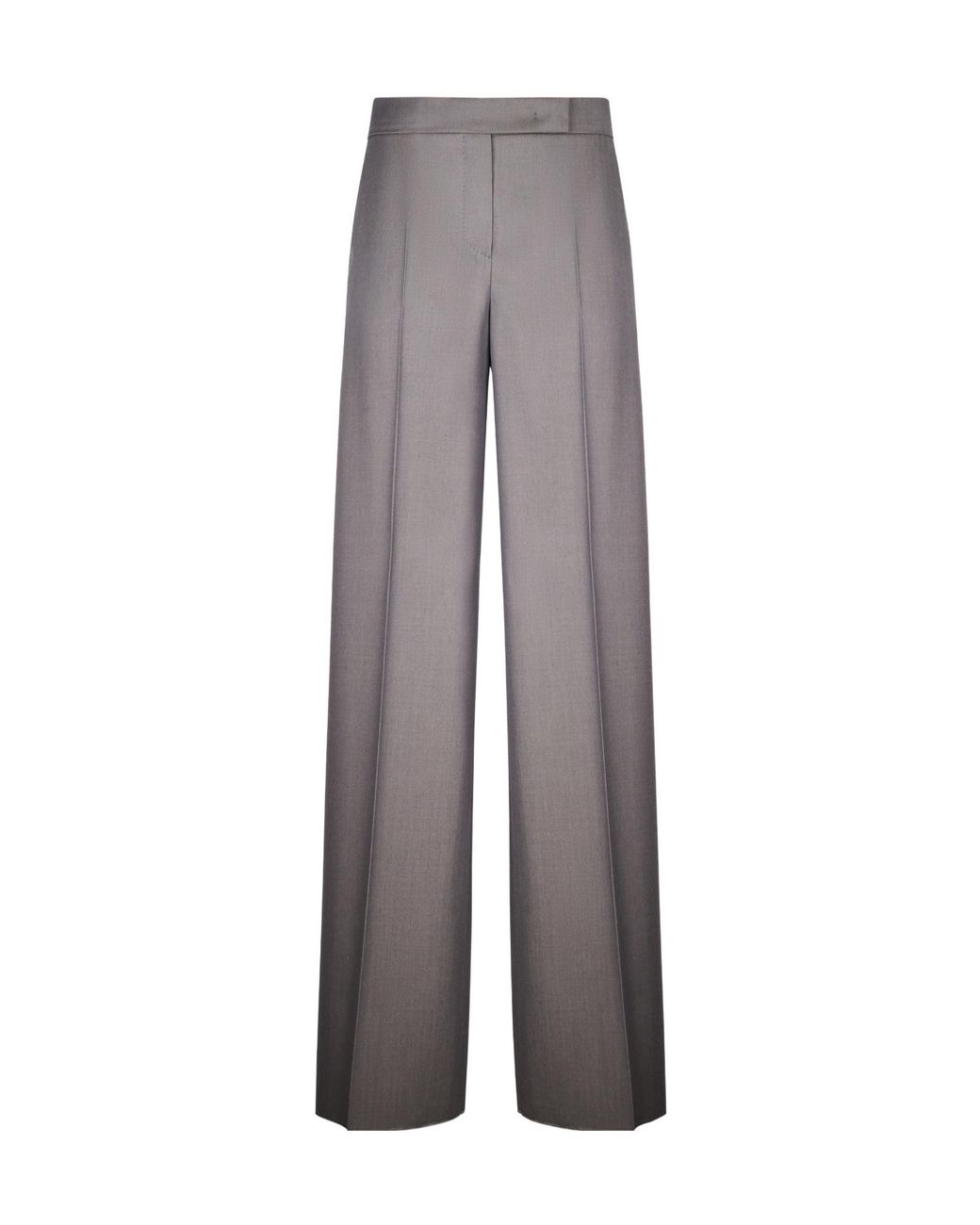 Max Mara Gray Serio Pressed Crease Tailored Pants