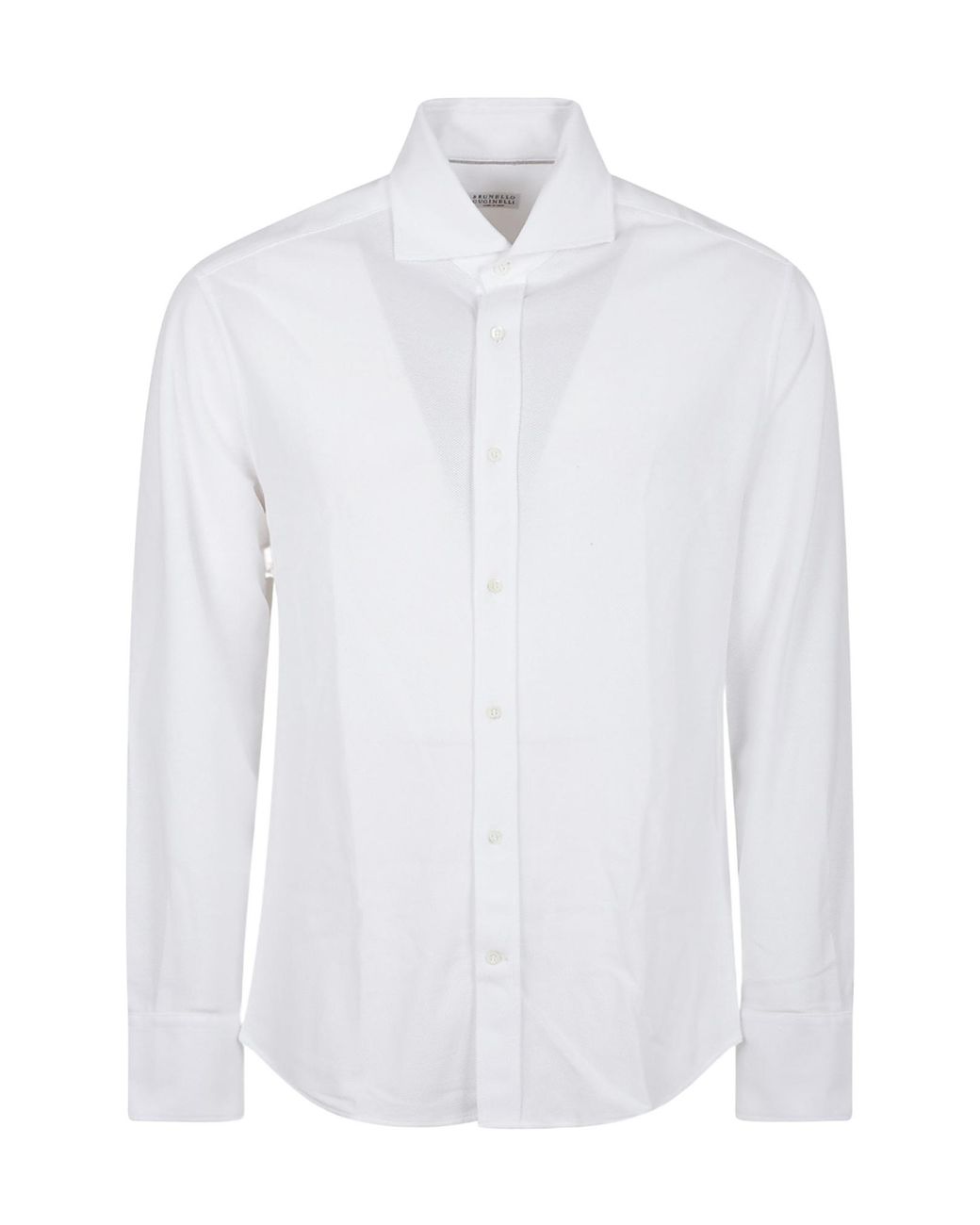 Brunello Cucinelli Blue Button-Up T-Shirt for men