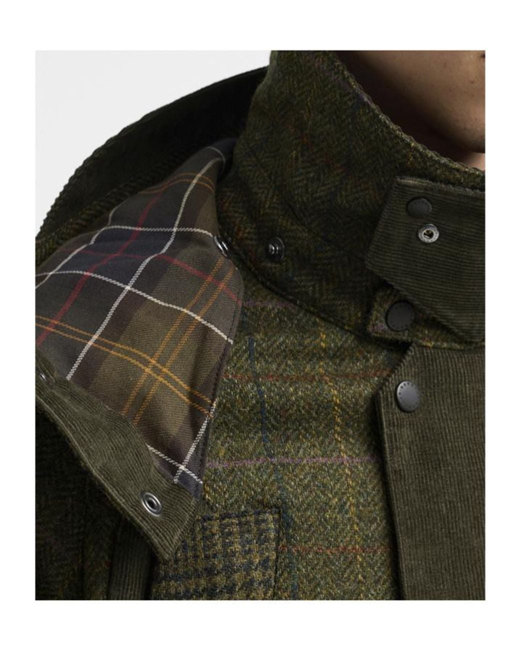 Barbour Green X Norbit Checked Jacket for men
