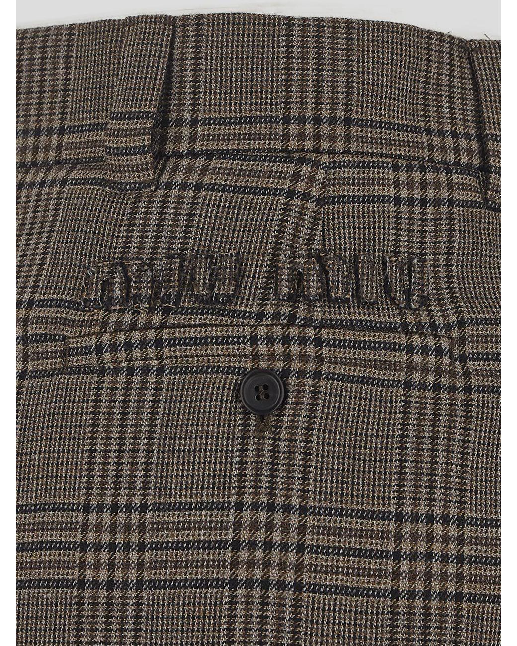 Miu Miu Brown Prince Of Wales Skirt