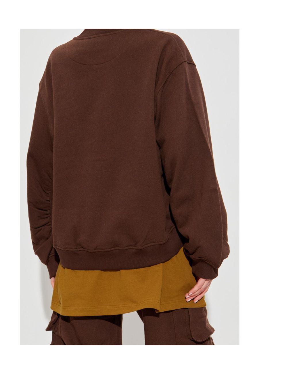 The Attico Brown The Layered Sweatshirt