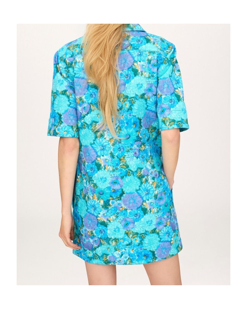 Chloé Blue Chloé Mini Polo Dress