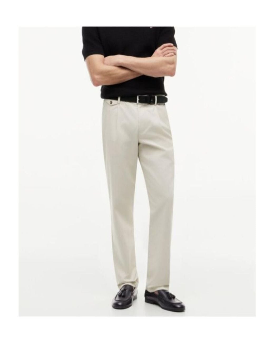 Tommy Hilfiger Black Tassel Loafers for men